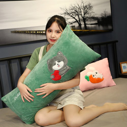 Rectangular Pillow, Long Pillow, Headboard Pillow, Sleeping Long Pillow, Bedroom Large Backrest, Double, Removable and Washable