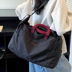 Travel Bag, Large Capacity, Women's Portable Gym Bag, Storage Bag, Lightweight Short-Distance Luggage Bag for Women