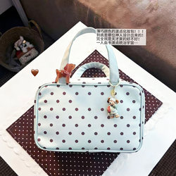 Portable Makeup Bag for Women 2026 New Model High-End Portable Pu Waterproof Travel Toiletry Bag Three-Dimensional Large-Capacity Storage Bag