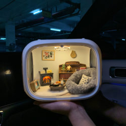 Lookup Miniature House Scene Blind Box Display Box Space Capsule Figure Ob11 Dollhouse Scenery Material Package Decoration DIY