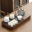 Zhenxi hiện đại khay trà hộ gia đình kung fu trà bộ ấm trà gốm phòng khách tự động tất cả trong một bàn trà nhỏ ấm trà điện giá rẻ Bàn trà điện