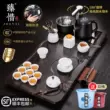 mẫu bàn trà điện Zhenxi Zisha cao cấp Bộ trà Kung Fu cho phòng khách gia đình hoàn toàn tự động tất cả trong một ấm đun nước bàn trà khay trà bàn pha trà bằng điện Bàn trà điện