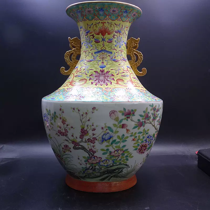 売り切れ必至！ 『清・雍正年製款・古陶磁器・琺琅彩花卉紋蓋碗一対 