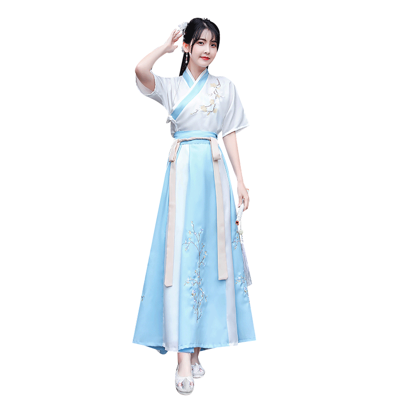漢服 レディース 夏 中国風 セットアップ - エレガントな妖精の