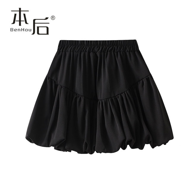 9896 Thin princess skirt flower bud skirt spring and summer women's new hip-pack skirt cake skirt fluffy short skirt
