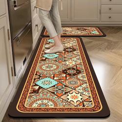 Diatom mud kitchen floor mat anti-slip oil-proof water-absorbing mat door door dirty-resistant foot mat waterproof special wipeable carpet