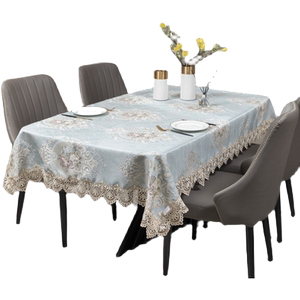 European -style high -end coffee table cloth long square elliptical square lace cloth coffee table cloth table cloth
