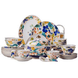 European style palace gold-rimmed dishes and tableware