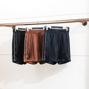 
Limited benefits, luxurious, GG same material, summer men's acetate shorts, cropped pants, satin casual shorts