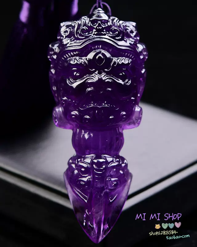 天然水晶大黑天様 恵比寿天、大黒天天然水晶の彫刻