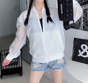 
Nike Women's Sports and Leisure Lightweight Sun Protection Clothing Woven Stand Collar Jacket DV7973-010-100