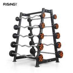 Fixed Barbell Storage Rack, Barbell Rack, Olympic Bar Storage Rack, Fixed Barbell Rack, Home Fitness Equipment, Straight and Curved Barbell