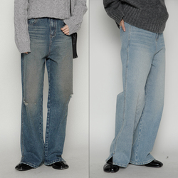 [now] Eightsense Eight Sense 23 Winter Color Very Loose High Waist Jeans