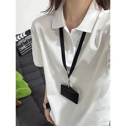 Summer American-Style Basic Slim-Fit Short-Sleeve Polo Shirt for Men, Spring and Autumn Heavyweight Regular Shoulder Mature Long-Sleeve Shirt T-Shirt