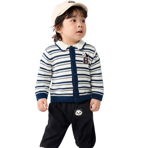 
Balabala baby sweater boy knitted cardigan new autumn fashion vitality