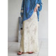 Fildan slim and slim fishtail skirt with slit long skirt New Chinese floral side zipper skirt 0055
