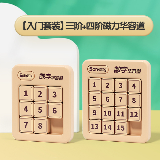Huarong Road Digital – Casse-Tête Numérique Éducatif 4 Tailles Avec Aimants – Défi Logique Pour Enfants Et Adultes