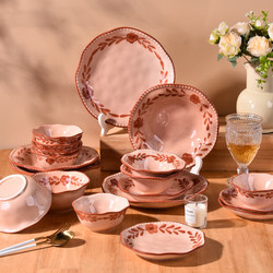 High-End New Bowl and Plate Set for Home Use, Housewarming Bowl and Plate Tableware, High-Value Wedding and Engagement Gift, Bowl and Chopsticks Gift Box Set