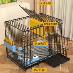 Guinea Pig Cage, Special for Rabbits, Indoor Use, Extra-Large Chinchilla Cage, Hamster Pet Cage with Toilet for Rabbits