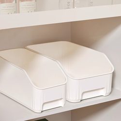 Cabinet Storage Basket Kitchen Miscellaneous Items Snack Organizer Bathroom Desktop Storage Rack Household Toy Plastic Storage Box