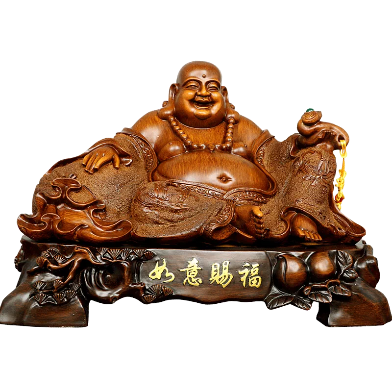弥勒仏は風水で装飾品を飾る 仏像 銅製 弥勒仏 開運 風水 重厚 弥勒