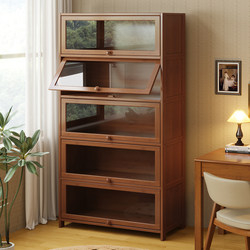 Bookshelf, Storage Rack, Floor-Standing Bookcase, Storage Cabinet, Integrated Wall-Mounted Storage, Home Living Room, Non-Solid Wood Dust-Proof Cabinet