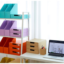 Desktop Storage Student Paper Book Stand Information Frame File Rack Storage Rack Office Workstation Drawer-Type Storage Box