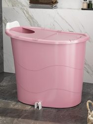 Japanese Imported Muji Bath Bucket for Home Use, Small-Sized Bathtub for Adults, High-Position Adult Bath Bucket, Plastic