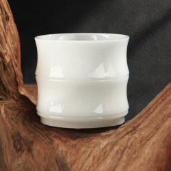 Jingdezhen Ice-Type Jade Porcelain Master Cup Tea Cup High-End Gift Box Packaging, the First Choice for Gift-Giving, White and Translucent