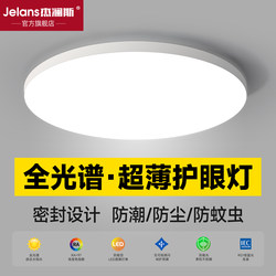 Full Spectrum Balcony Light Led Ceiling Light Eye-Protection Simple Bedroom Light Ultra-Thin Kitchen 2025 New Model Three-Proof Lighting Fixture