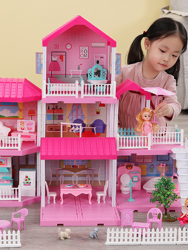 芭比娃娃梦想豪宅玩具套装女孩礼盒