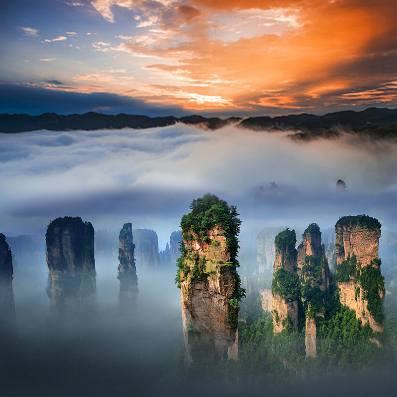 一价全含【6人旗舰Mini小团】张家界凤凰旅游5天4晚观日出跟团游