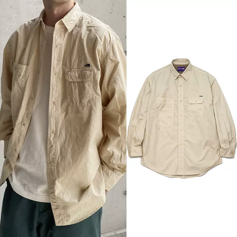 23SS紫标 Lightweight Twill Big Work Shirt 轻薄工装衬衫-Taobao