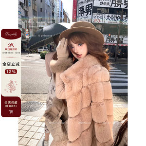 
Lazy Didi Delicate Bunny 1500g heavy-duty environmentally friendly fur, a fake and real daughter-in-law fur coat to keep warm
