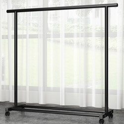 Floor-Standing Clothes Drying Rack for Home Use, Foldable Single-Rod Simple Indoor Dormitory Movable Clothes and Hat Rack