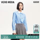 Vero Moda shirt 25 spring new style striped contrasting color miu style dressing college style shirt 325105043