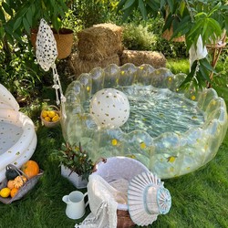 Transparent Lemon Swimming Pool, Refreshing Summer Children's Pool, Home Inflatable Water Pool, Thickened Small Ocean Ball Pool