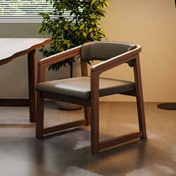 Dining Chair Solid Wood Home Modern Simple Rubber Wood Backrest Chair Soft Cushion Leisure Chair Study Tea Table Chair Restaurant Chair