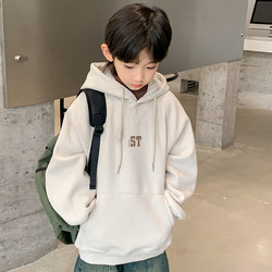Boys' Trendy Sweatshirt, Spring and Autumn 2026 New Style, Children's Autumn Outfit, Hooded Cool Top, Spring Clothes for Older Kids