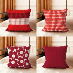 Nordic Finnish Minimalist Geometric Pattern Throw Pillow Sofa Cushion Bedroom Headboard Lumbar Pillow Soft Pillow Removable and Washable