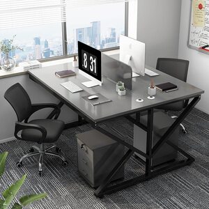 
Desk staff double computer desk and chair combination simple modern office four-person staff combination screen