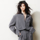 T53 can be equipped with vertical stripes European and American style leisure commute, thin short loose pilot suits suits