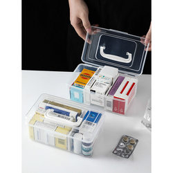 Household Transparent Emergency Medical Kit, Small Portable Multi-Purpose Storage Box, Portable Medical Kit, Medication Organizer Box