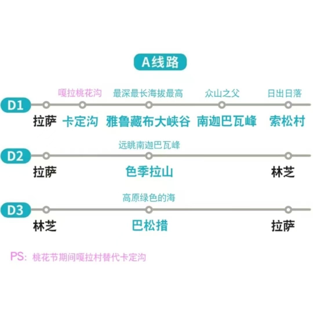 【林芝桃花节】西藏旅游雅鲁藏布大峡谷索松村南迦巴瓦拼车3日游