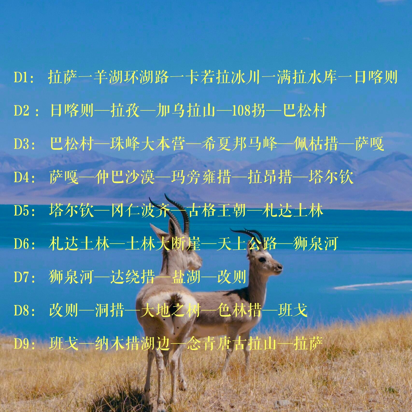 【越野摄影团】西藏旅游阿里冈仁波齐珠峰拼车大地之树纳木措9日