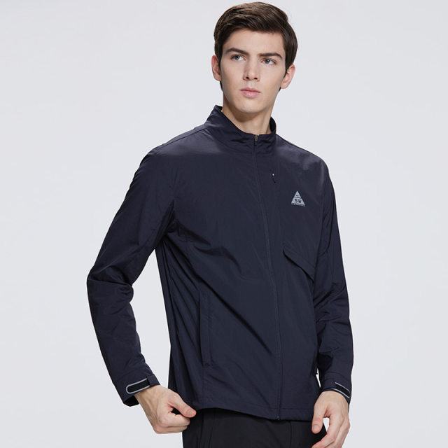 Septwolves Jacket 2024 Spring New Men's Short Stand Collar Skin