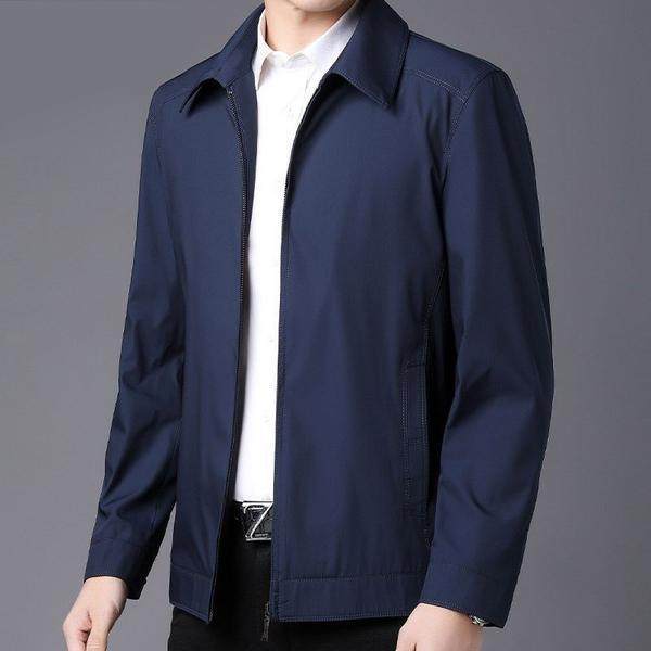 Middle-aged men's jackets, thin jackets, middle-aged and elderly lapel ...