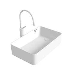 Prel Ceramic Washbasin Home Balcony Washing Machine Above Counter Basin Side Drain Bathroom Washbasin Machine Upper Basin
