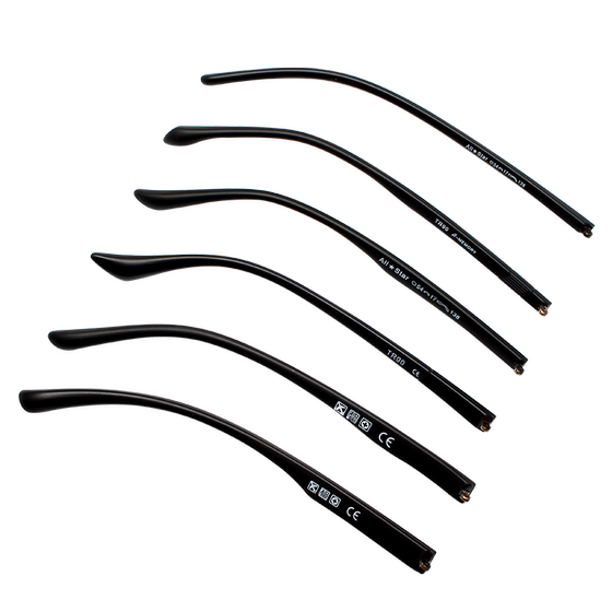 Single teeth 1.5mmtr90 Plastic steel glasses legs Men and women's myopia eye frame accessories foot and legs one pair of general maintenance