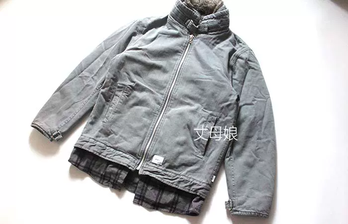 WTAPS SALINGER/JACKET.COTTON.DENIM 假两件绒领夹克18AW-Taobao